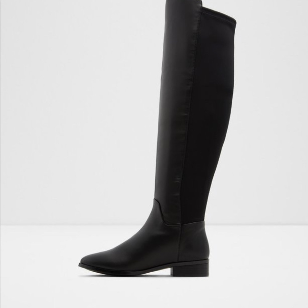 Aldo faux leather over the knee boots size 9